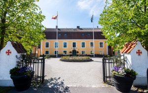 Entré till stiftsgården Åkersberg i Höör, Skåne